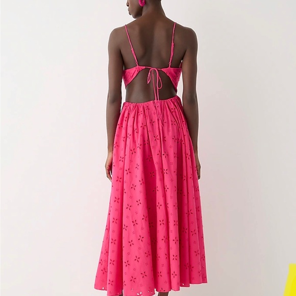 NWT* J Crew l side-cutout midi dress in eyelet - Picture 3 of 4